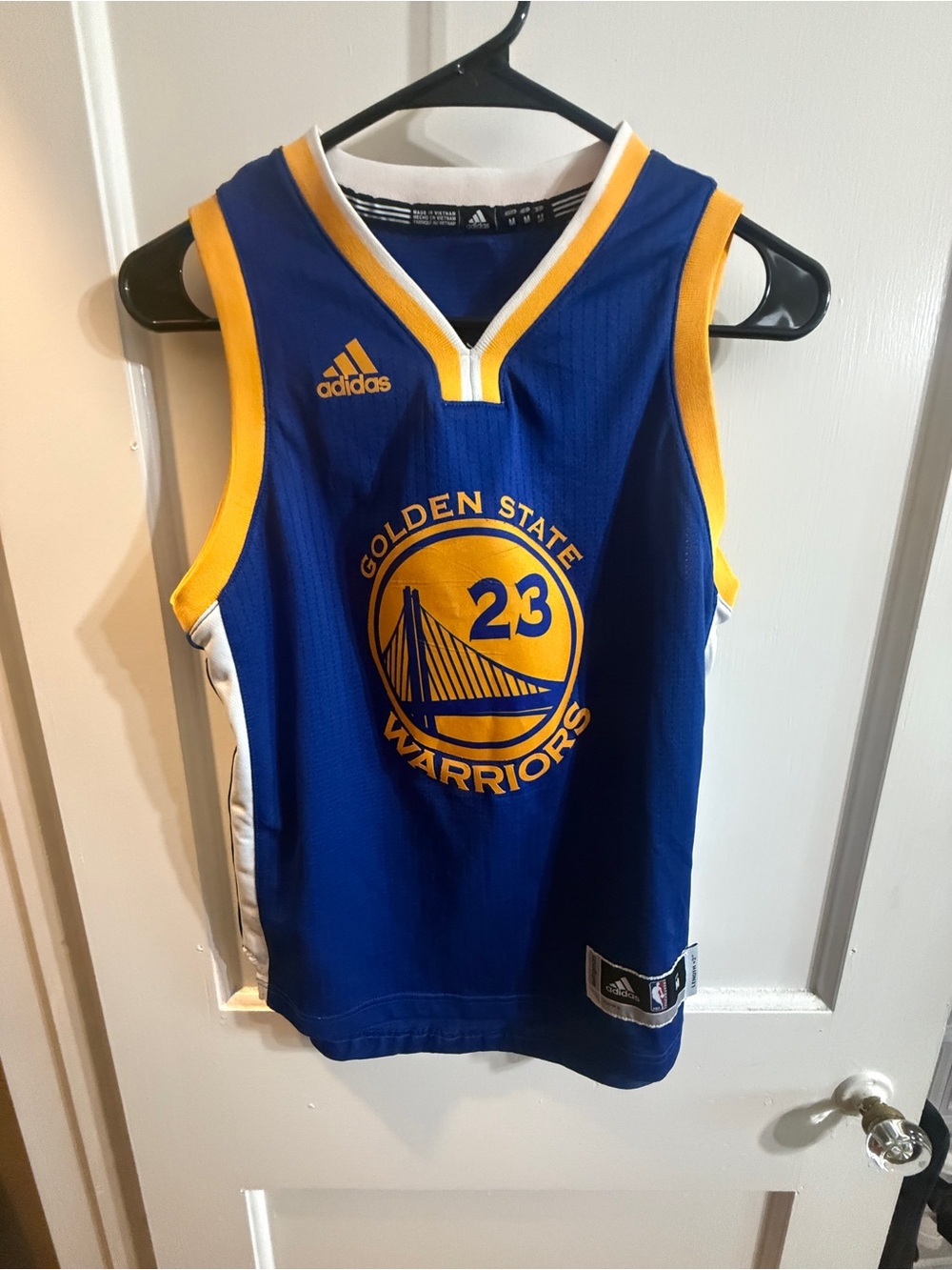 Adidas Blue & Yellow Golden State Warriors Kids Medium
